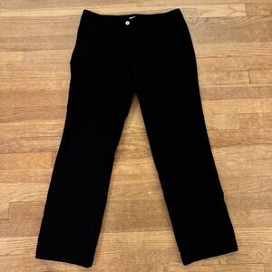 Charter Club Allison Fit black straight leg chino pants size 6P
 b63